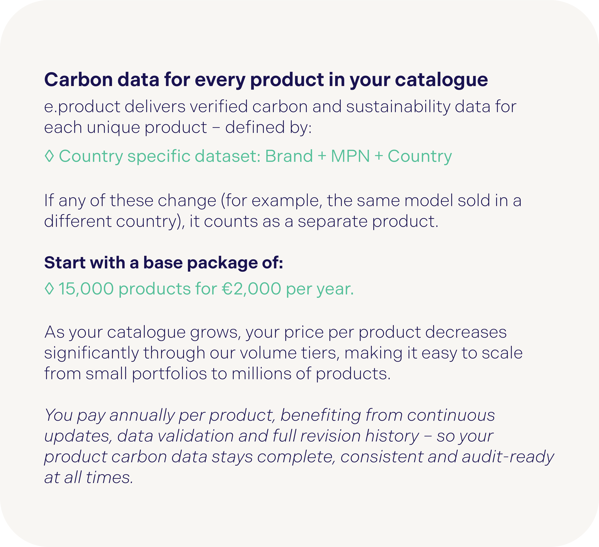 evoice product_Pricing_website